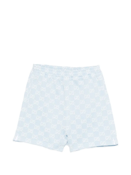  Gucci Kids Logo Shorts - Blue 