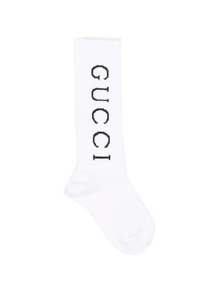  Gucci Kids Logo Socks - White 