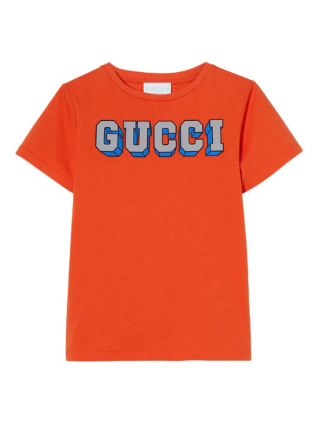  Gucci Kids Logo T-shirt - Orange 