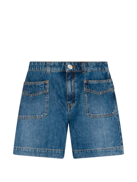  Gucci Kids Pocket Denim Shorts - Blue 