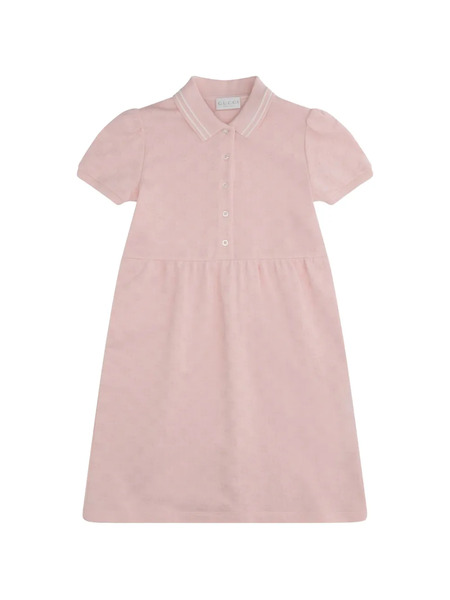  Gucci Kids Polo-collar Dress - Pink 