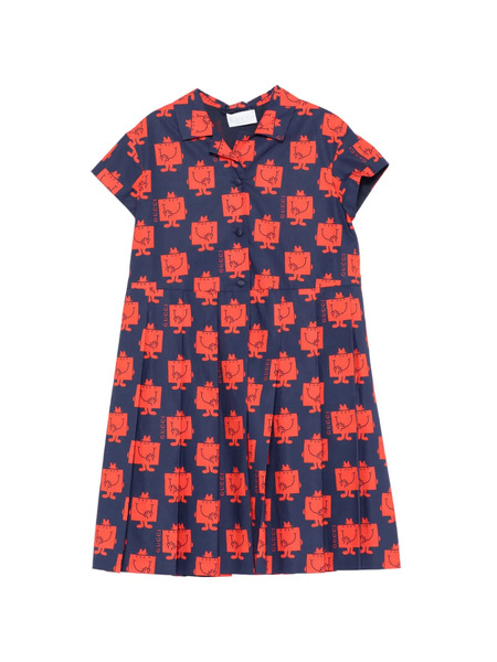  Gucci Kids Printed Dress - Blue 
