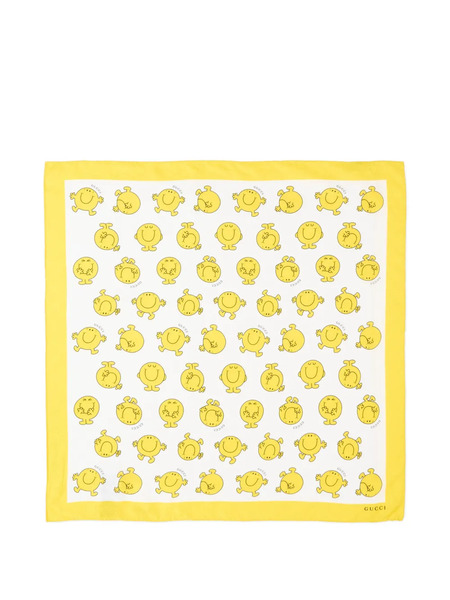  Gucci Kids Printed Foulard - White 