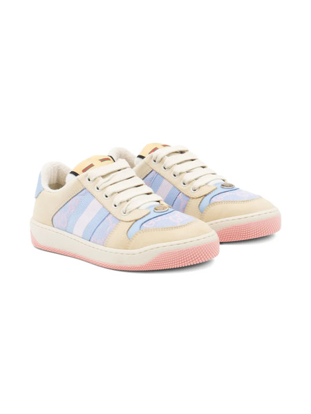  Gucci Kids Screener Sneakers - Neutrals 