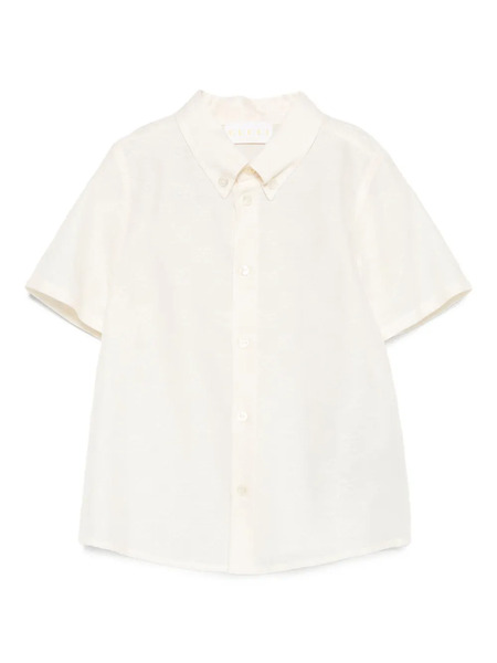  Gucci Kids Short-sleeve Button Shirt - Neutrals 