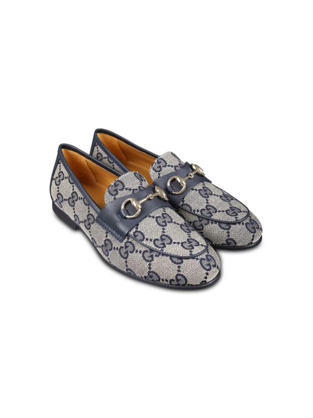  Gucci Kids Signature Canvas Loafers - Neutrals 