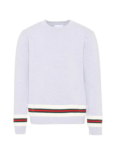  Gucci Kids Striped-detail Sweater - Grey 