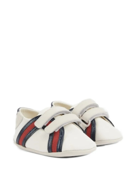  Gucci Kids Web Sneakers - Neutrals 