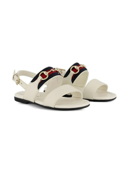  Gucci Kids Web-stripe Sandals - White 