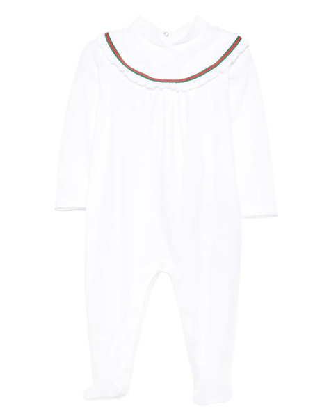  Gucci Kids Web Stripe-trim Pyjamas - White 