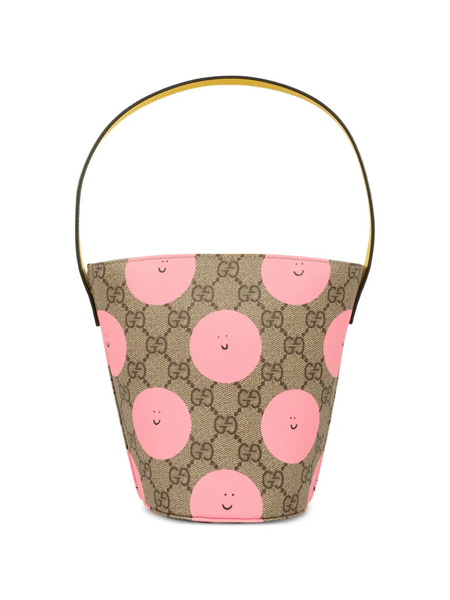  Gucci Kids X Euan Roberts Gg-pattern Bucket Bag - Neutrals 