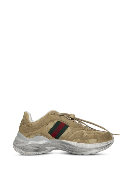  Gucci Leather Sneakers - Brown 