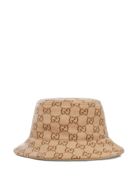  Gucci Logo Bucket Hat - Neutrals 