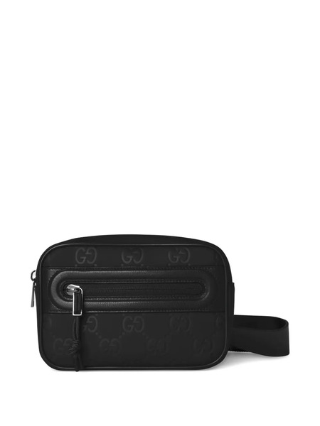  Gucci Logo-embossed Shoulder Bag - Black 