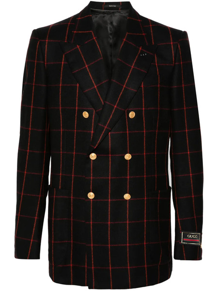  Gucci Logo-patch Blazer - Black 