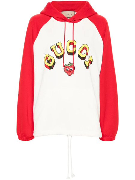  Gucci Logo-print Hoodie - White 