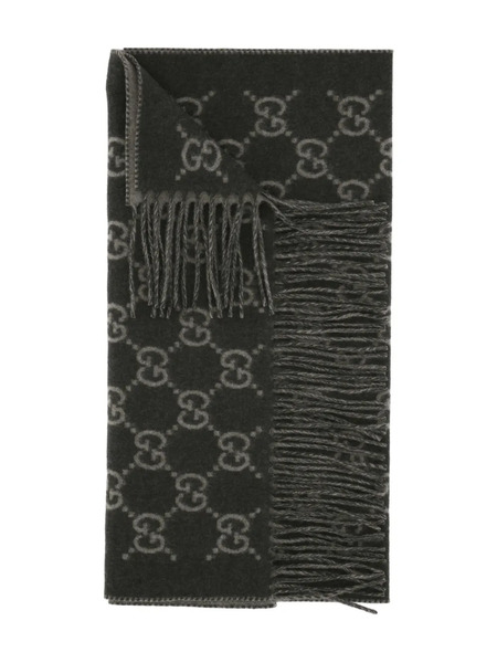  Gucci Logo Scarf - Green 