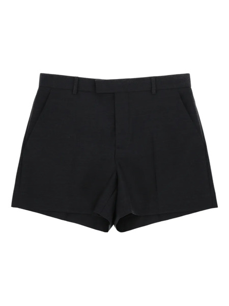  Gucci Logo Wool Shorts - Black 