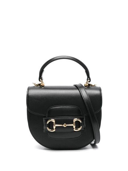  Gucci Mini Horsebit 1955 Tote Bag - Black 