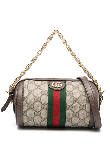  Gucci Mini Ophidia Shoulder Bag - Brown 