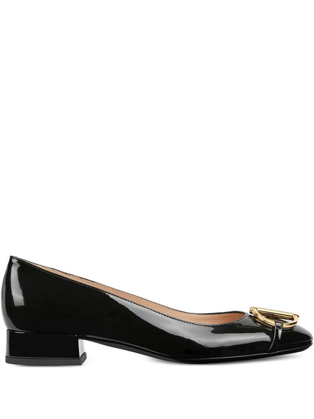 Gucci 25mm Horsebit Leather Pumps - Black 