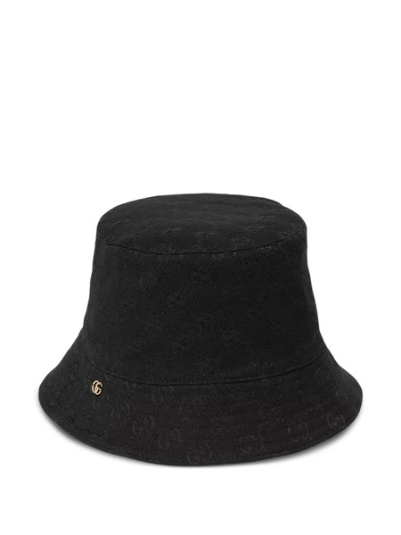  Gucci Monogram Bucket Hat - Black 