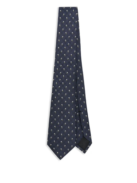  Gucci Monogram Tie - Blue 