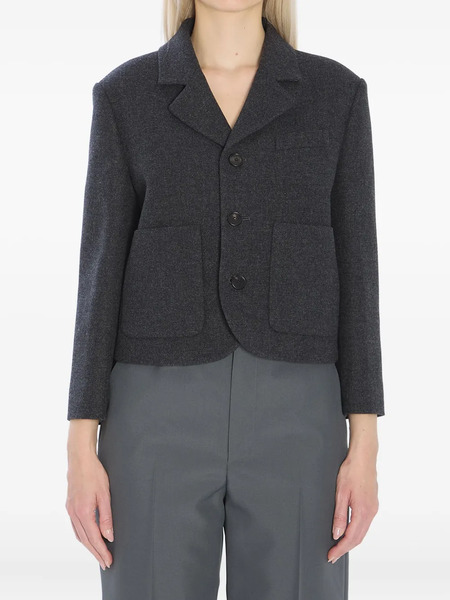  Gucci Patch-pocket Wool Jacket - Grey 