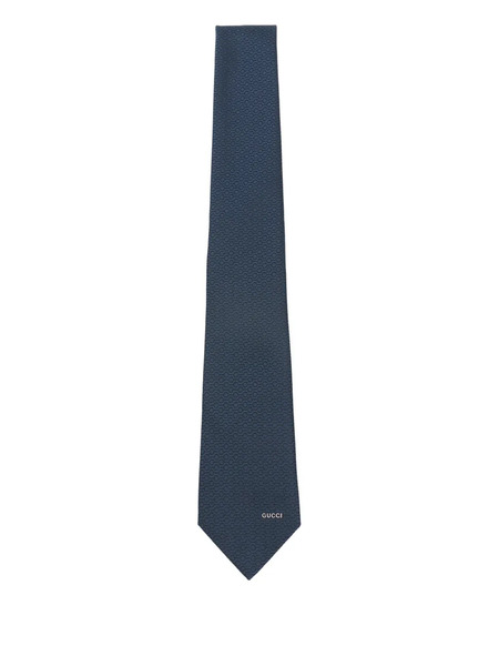  Gucci Patterned Tie - Blue 