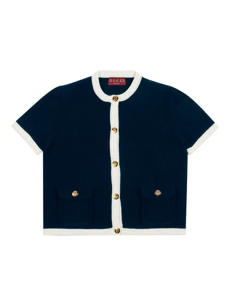  Gucci Pocketed Buttoned Cardigan - Black 
