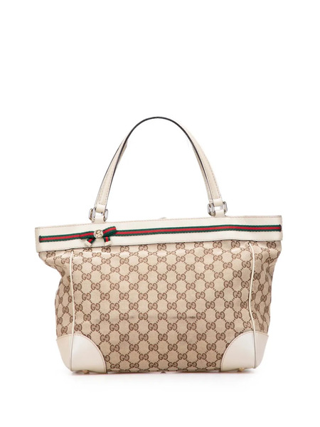  Gucci Pre-owned 2016-2025 Gg Canvas Mayfair Tote Bag - Brown 