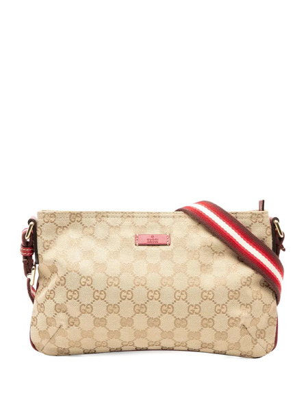  Gucci Pre-owned 2000-2015 Gg Canvas Web Crossbody Bag - Brown 
