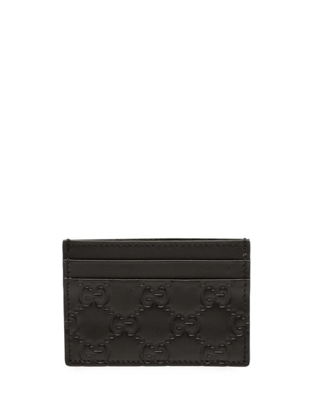 Gucci Pre-owned 2000-2015 Guccissima Card Holder - Black 