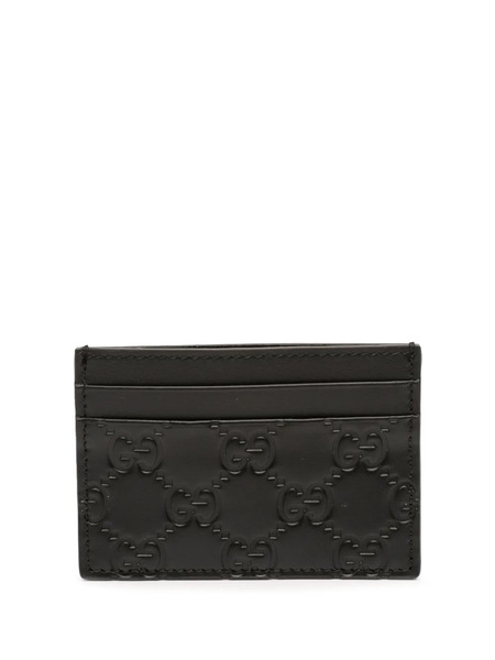  Gucci Pre-owned 2000-2015 Guccissima Card Holder - Black 