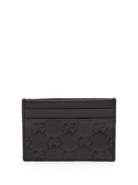  Gucci Pre-owned 2000-2015 Guccissima Card Holder - Black 