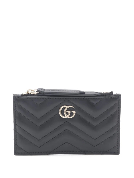  Gucci Pre-owned 2020s Chevron-quilted Coin Purse - Black 