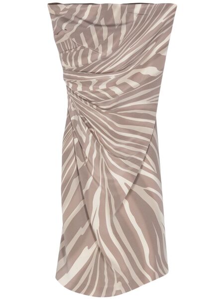  Gucci Pre-owned 2010s Zebra Mini Dress - Neutrals 