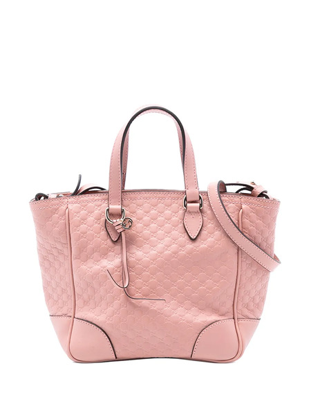  Gucci Pre-owned 2016-2025 Small Microguccissima Bree Satchel - Pink 