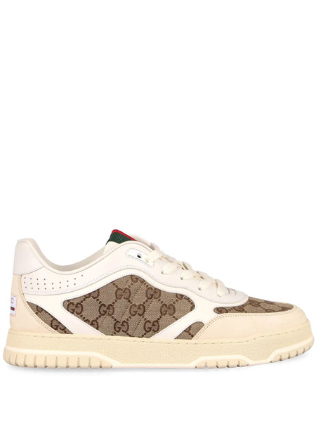  Gucci Re-web Panelled Sneakers - White 