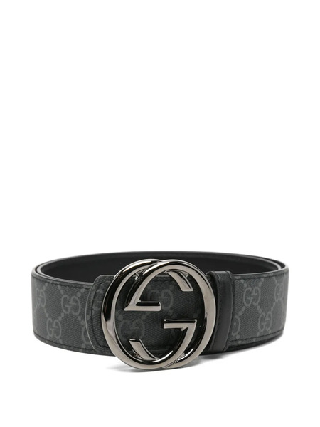  Gucci Reversible Logo Buckle Belt - Grey 
