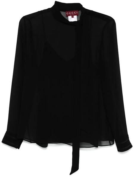 Gucci Silk Blouse - Black 