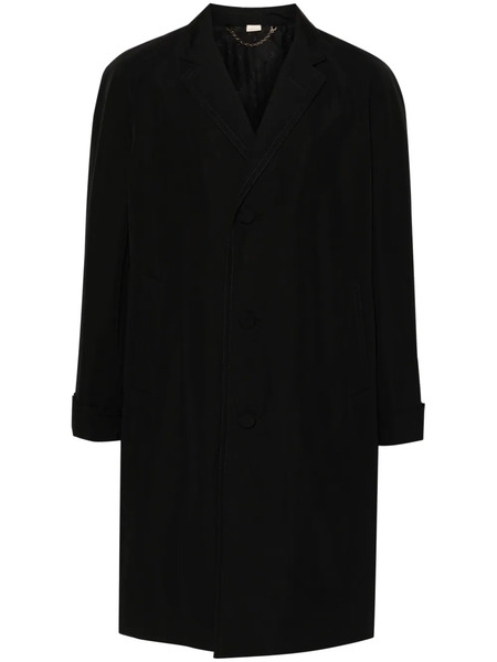  Gucci Single-breasted Poplin Coat - Black 