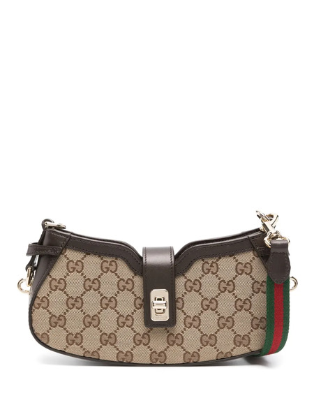  Gucci Small Moon Side Shoulder Bag - Brown 
