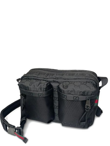  Gucci Small Nexus Gg Monogram Messenger Bag - Black 