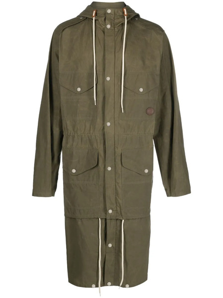  Gucci Waxed Hooded Parka - Green 