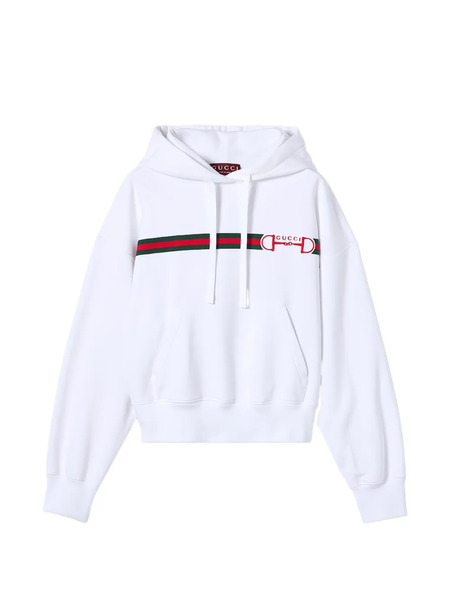  Gucci Web-print Hoodie - White 