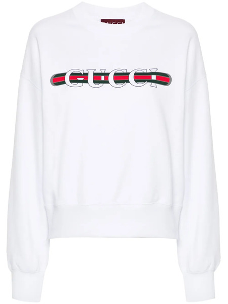  Gucci Gucci Web-print Sweatshirt - White 
