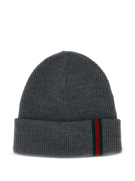  Gucci Web-stripe Beanie - 1100 