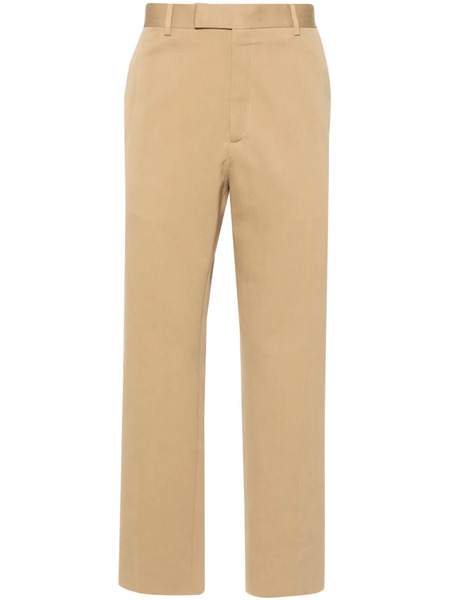  Gucci Web-stripe Trim Tailored Trousers - Neutrals 