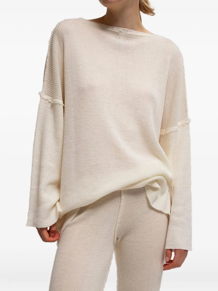  Gudrun & Gudrun Billa Long-sleeved Knit Top - Neutrals 